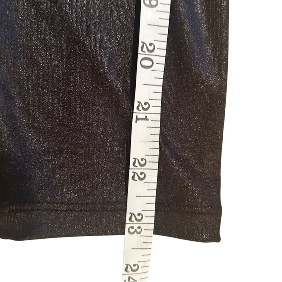 NWT International Concepts black v neck coated long sleeve blouse size XLP - Picture 8 of 10